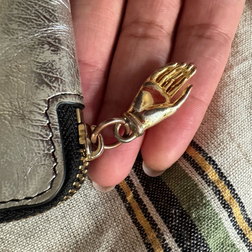 Alexis Bittar Metallic Silver Pouch - Picture 8 of 9